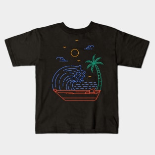 Against The Waves Kids T-Shirt